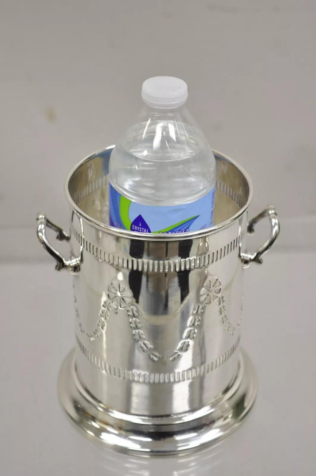 Altro Sottobicchiere per bottiglie di vino e champagne vintage M. Bros English Edwardian Silver Plated in vendita