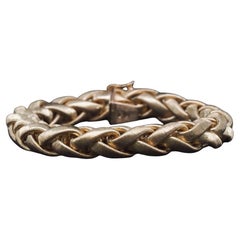 Vintage A&M. BUCCELATTI Bracelet texturé en or jaune 18K - VHK#3b