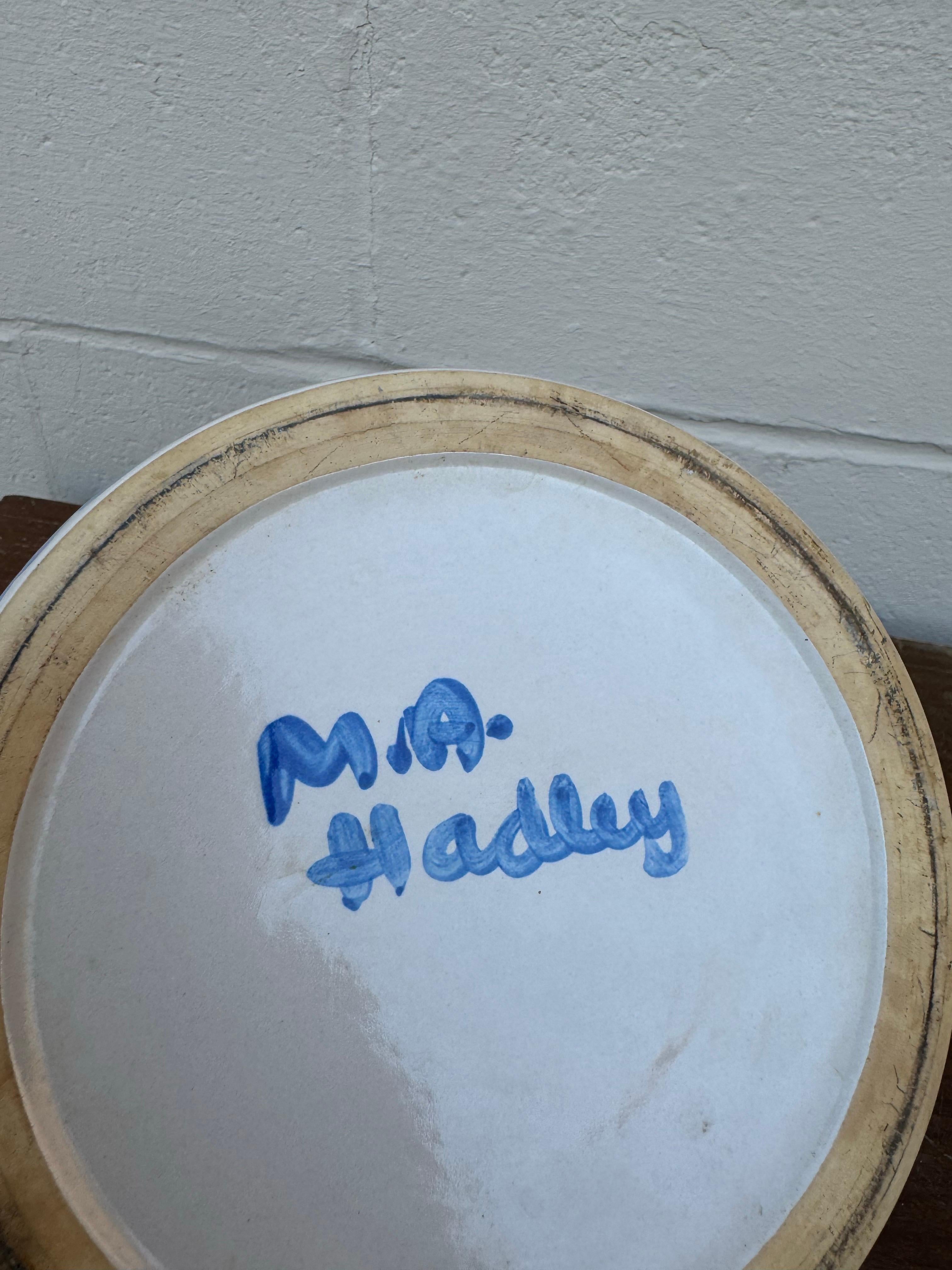 M.A. Vintage Tarro para galletas Hadley pintado a mano con diseño de ballena en Bueno estado para la venta en San Carlos, CA