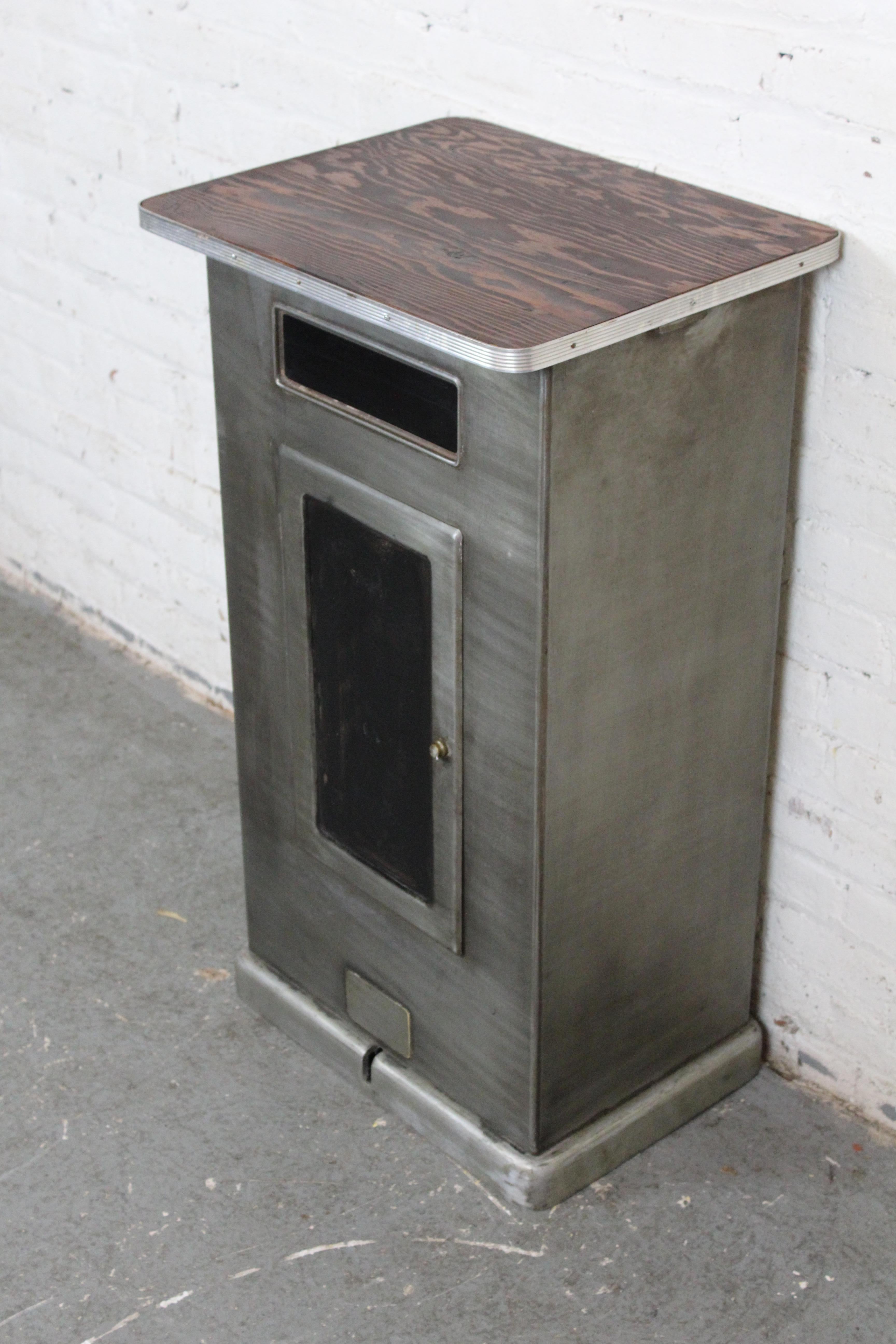 Once a cutting-edge medical device, this antique industrial metal 