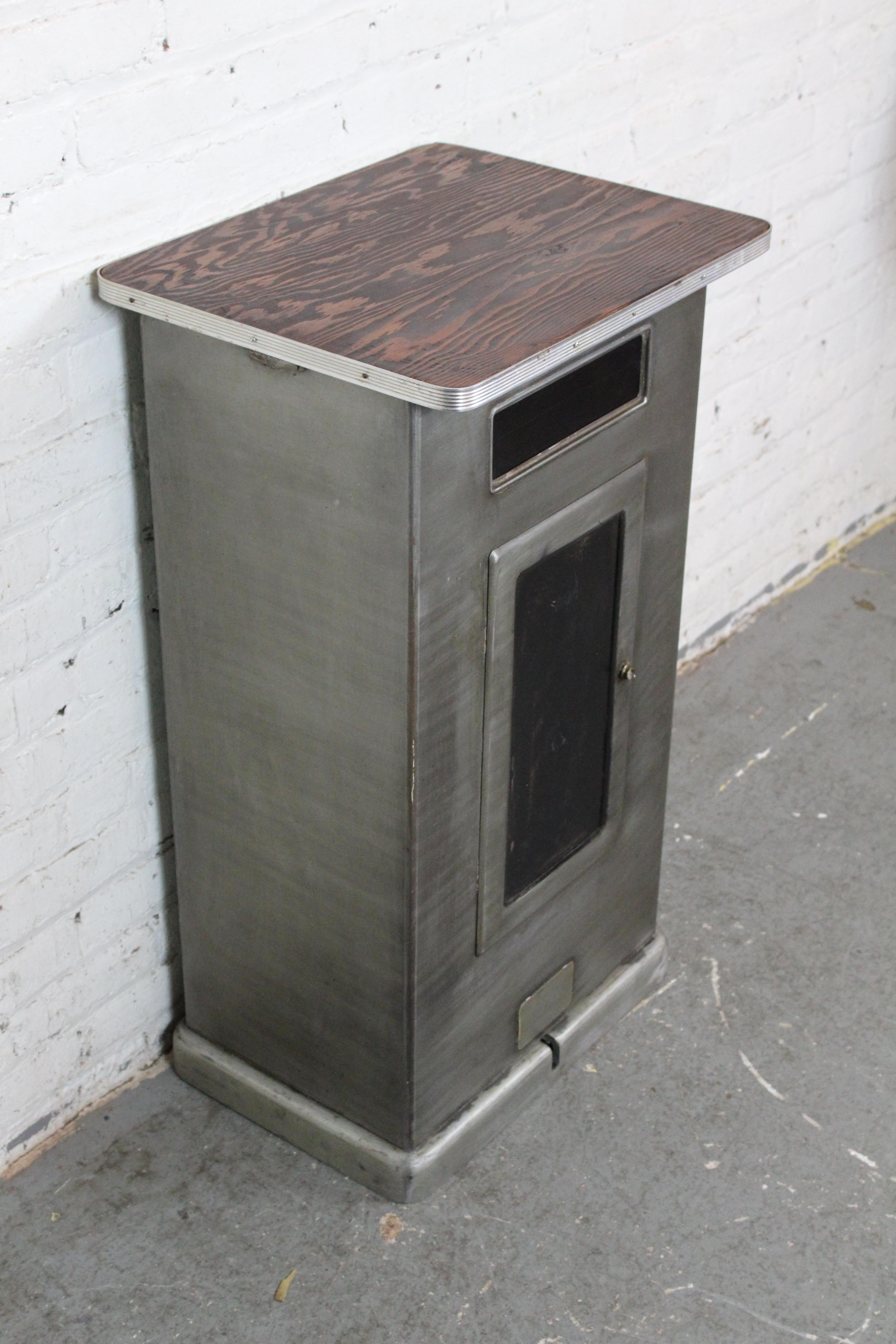 Industrial Vintage Machine Age Sterilizing Medical Cabinet For Sale