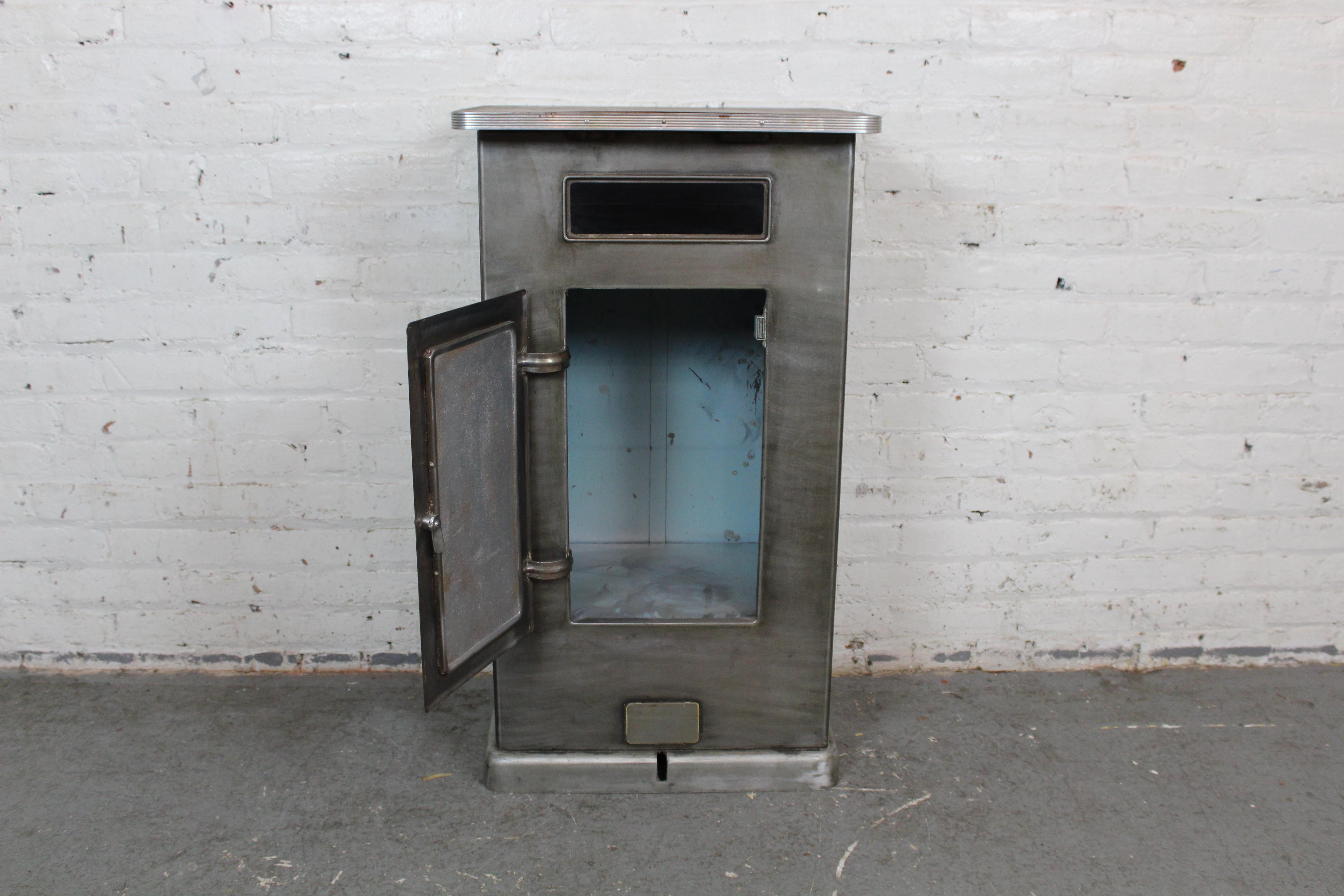 Metal Vintage Machine Age Sterilizing Medical Cabinet For Sale
