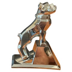 Ornement / Sculpture vintage Mack Truck Bulldog chromé 