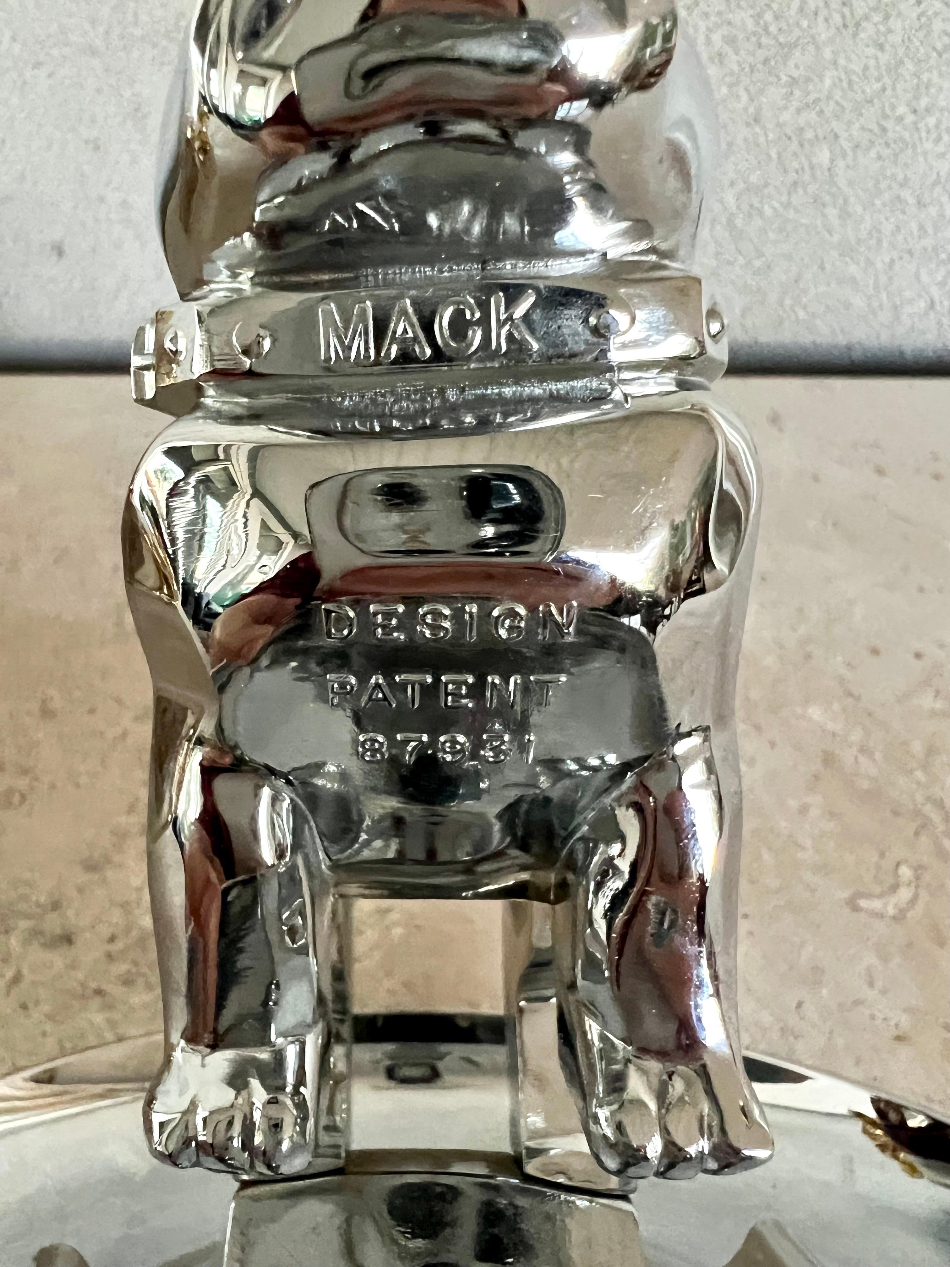Mid-Century Modern Vintage Mack Truck Bulldog Hood Ornament Cigar Ashtray