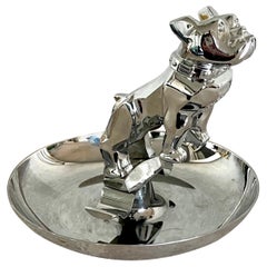 Vintage Mack Truck Bulldog Hood Ornament Cigar Ashtray