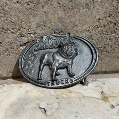 Vintage Mack Trucks Bull Dog Belt Buckle