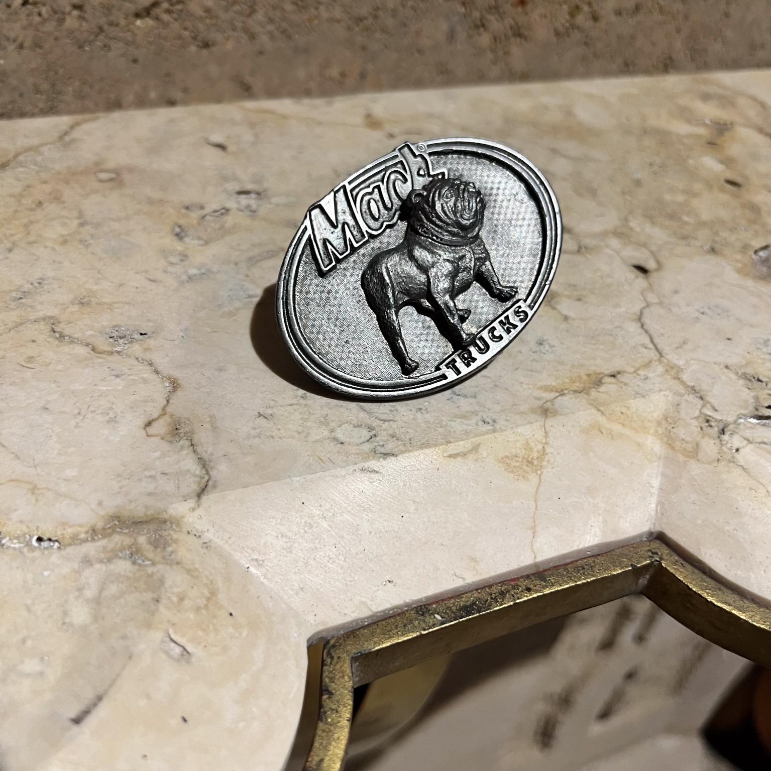 Vintage Mack Trucks Bull Dog Belt Buckle In Good Condition In Chula Vista, CA