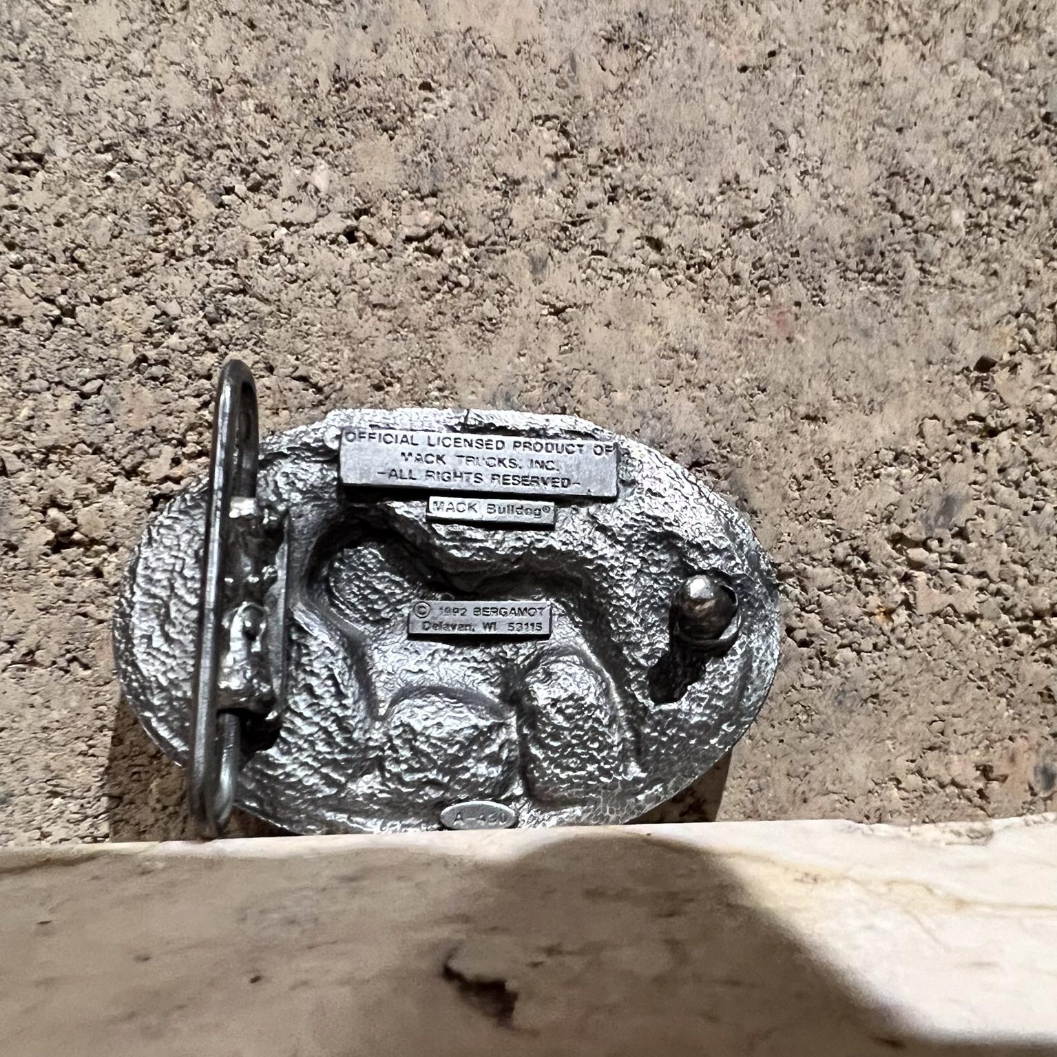 Metal Vintage Mack Trucks Bull Dog Belt Buckle