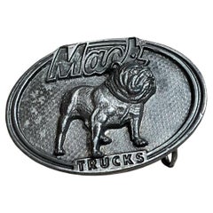 Vintage Mack Trucks Bull Dog Belt Buckle