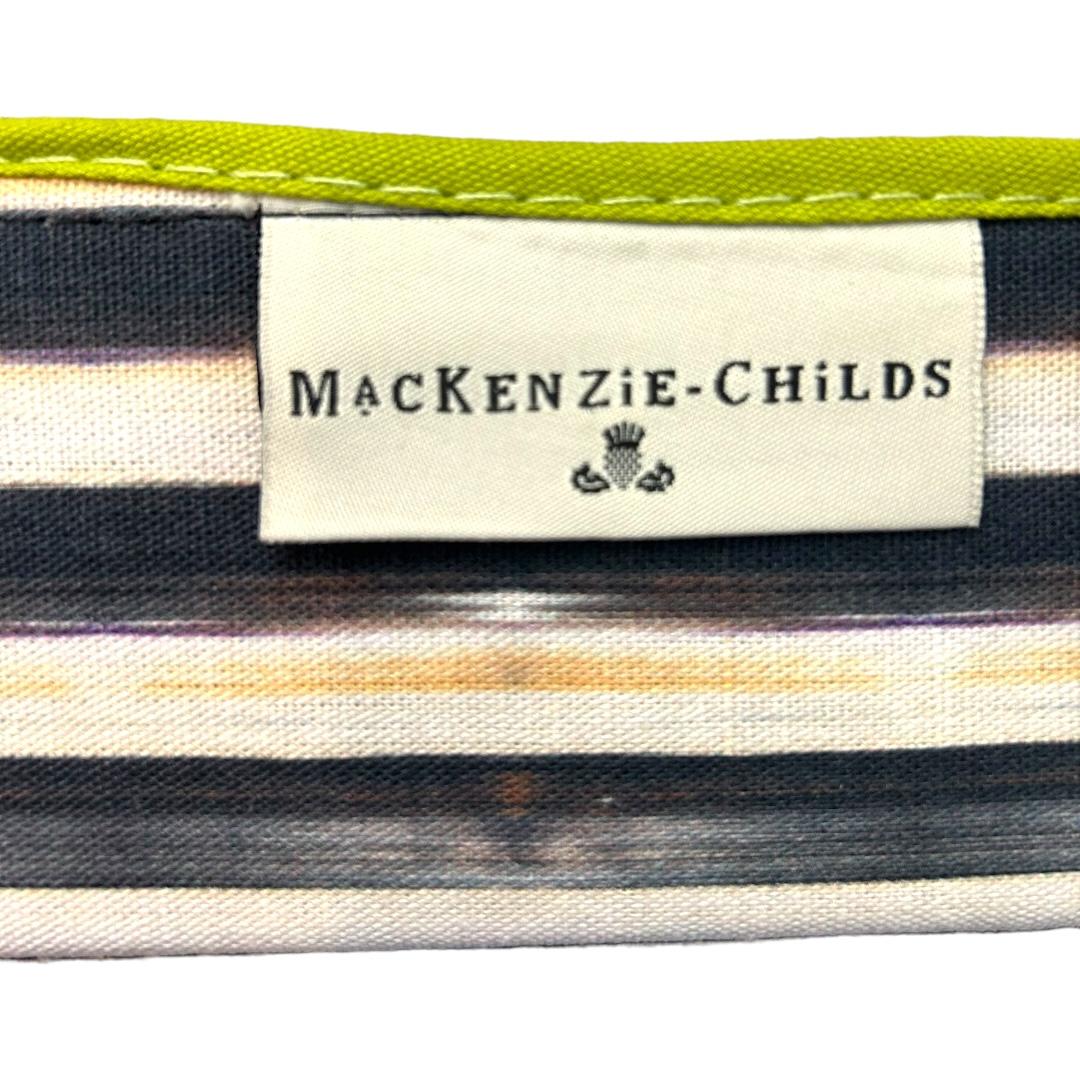 Vintage MacKenzie Childs “Courtly Check” Nesting Fabric Baskets/Valet Trays (3) For Sale 3