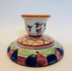 Einzelner Kerzenständer im Mackenzie-Childs-Stil mit Cottage-Leuchten