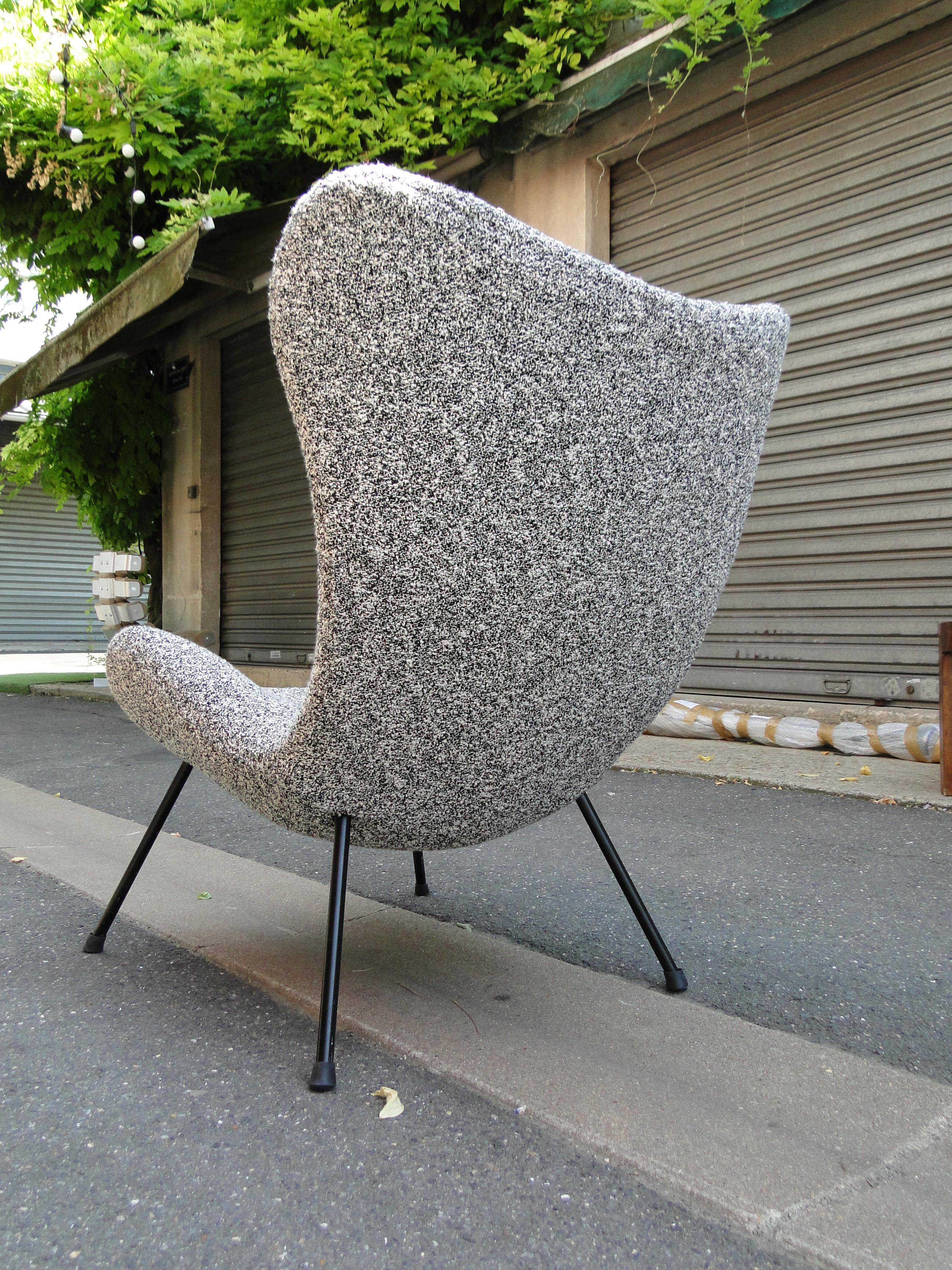 Metà XX secolo Fritz Neth per Correcta Madam Chair Poltrona Lounge Chair in vendita