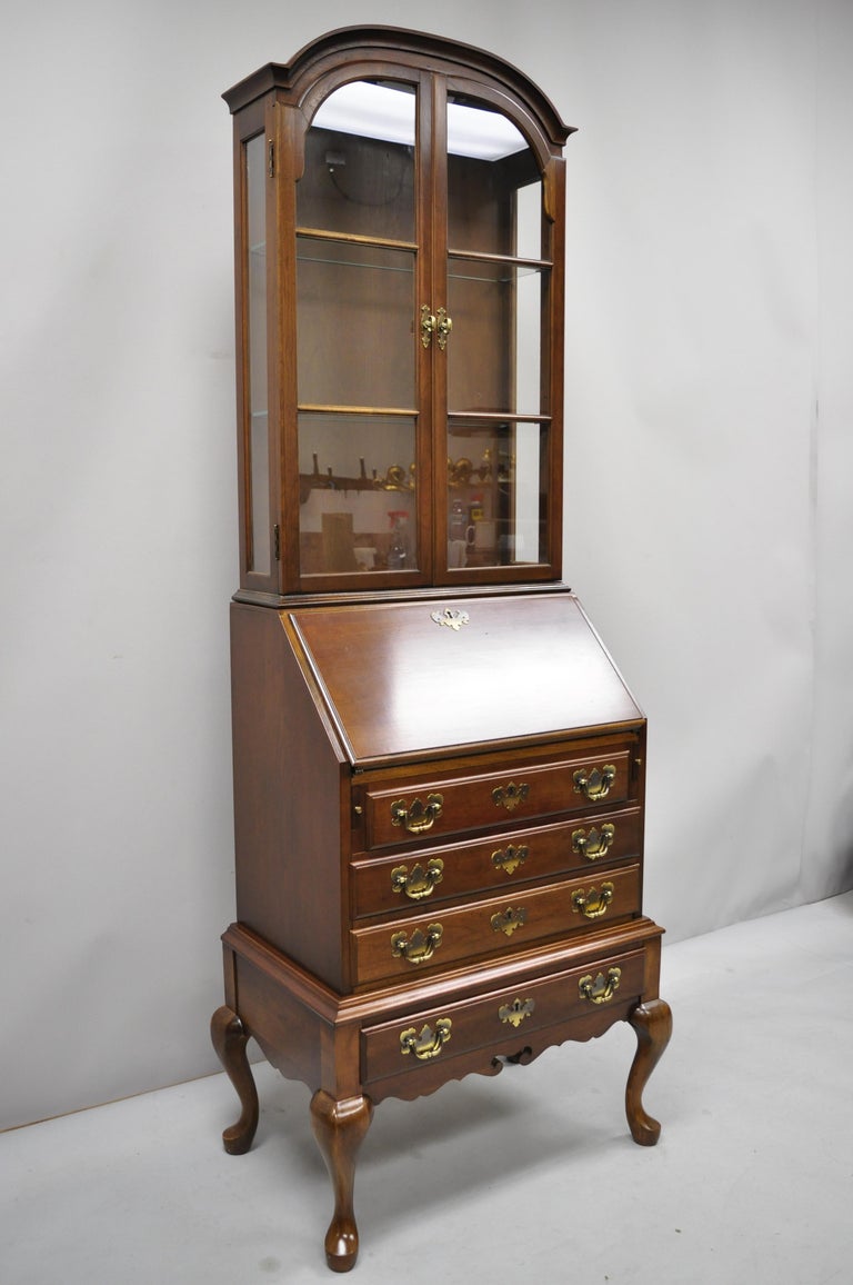 Vintage Maddox Queen Anne Cherry Small Secretary Desk Display