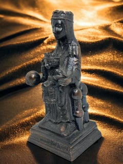 Vintage Madonna of Montserrat, Our Lady of Montserrat Statue Grand Tour Souvenir