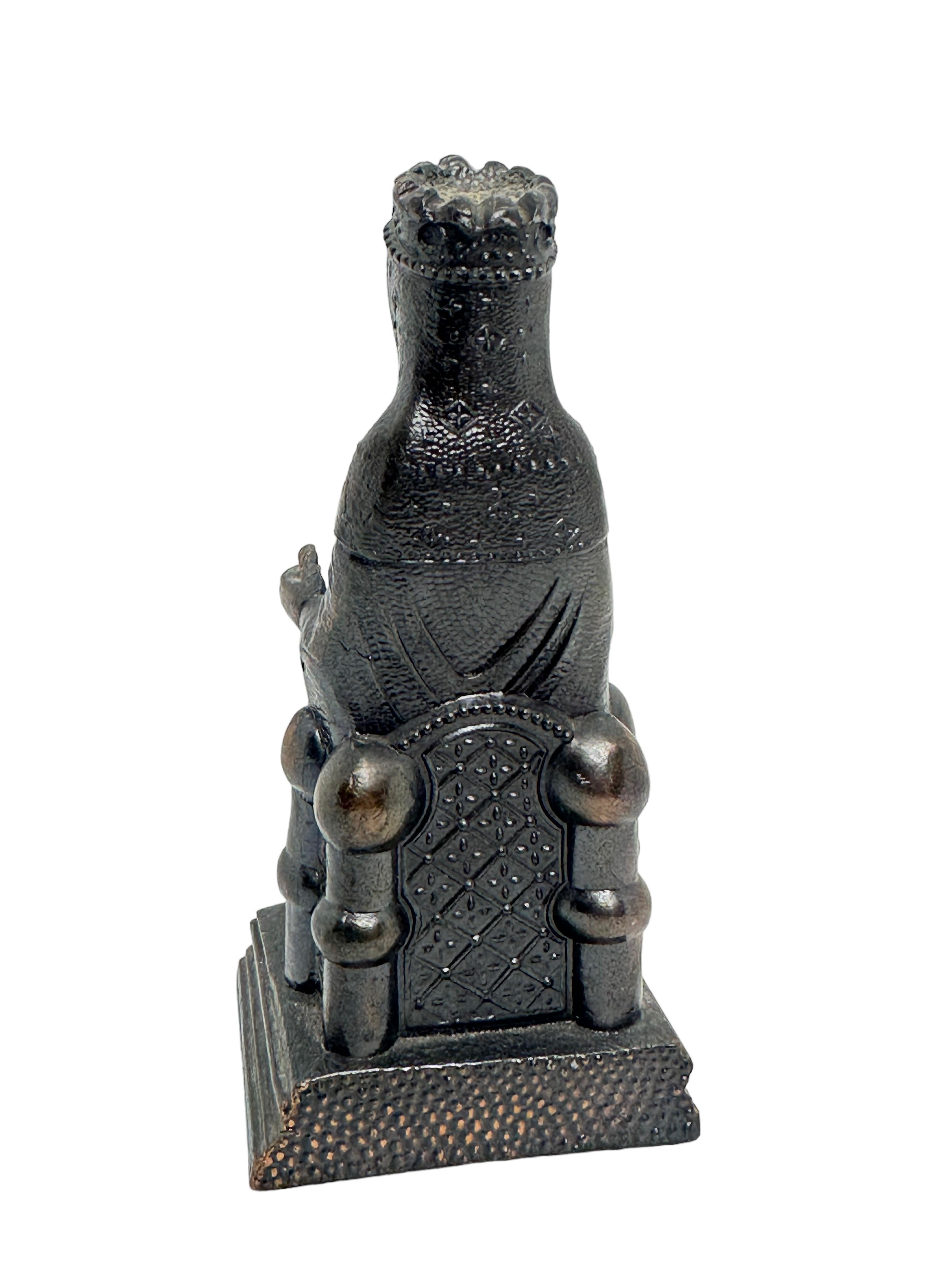 Mid-20th Century Vintage Madonna of Montserrat, Our Lady of Montserrat Statue Grand Tour Souvenir For Sale