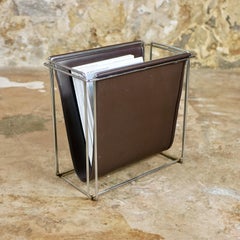 Vintage magazine rack by Gérard Rignault for Group SA, France, 1970s