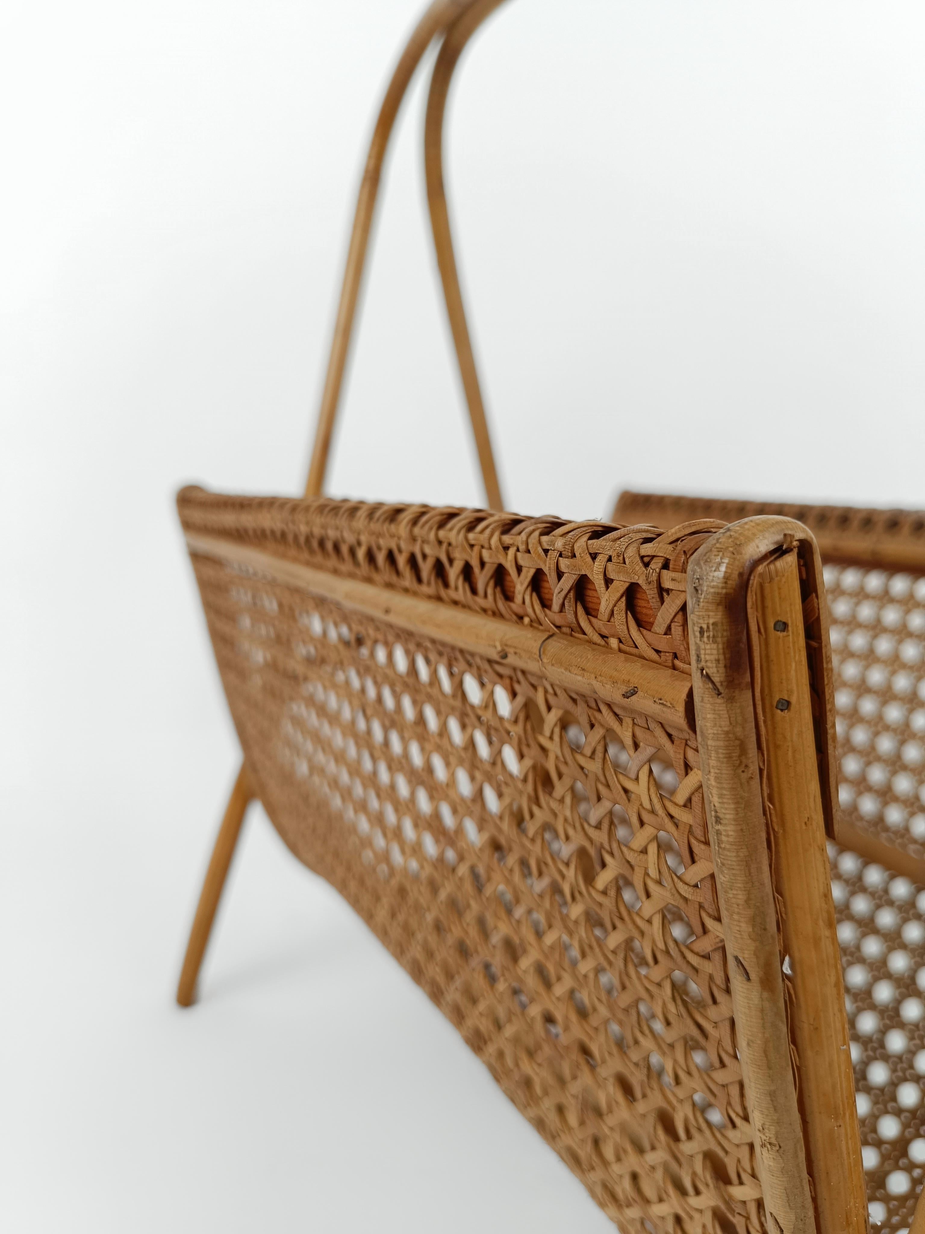 cane magazine rack