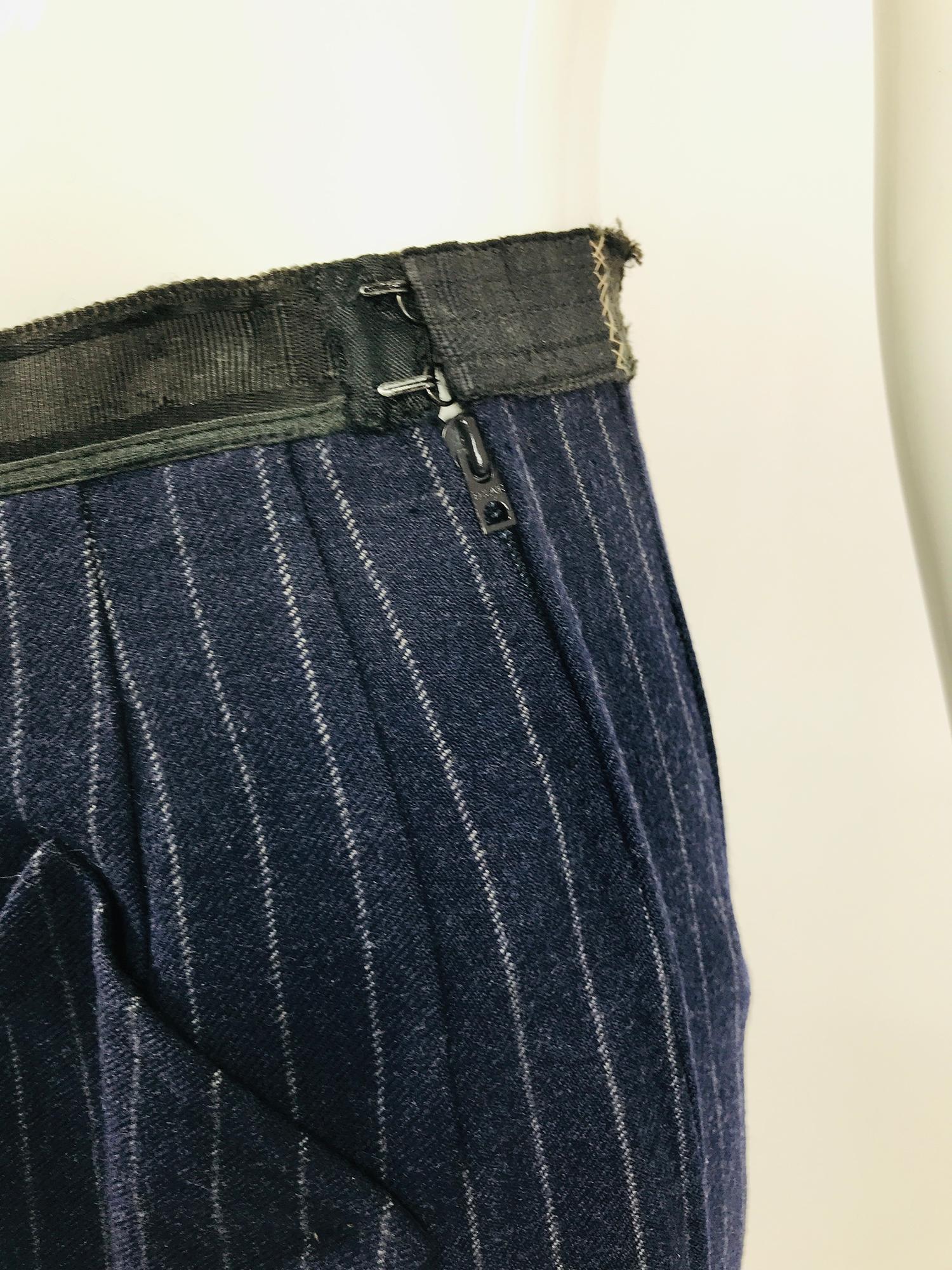 Tailleur jupe à rayures épinglées vintage Maggy Rouff Couture, début des années 1950 en vente 7