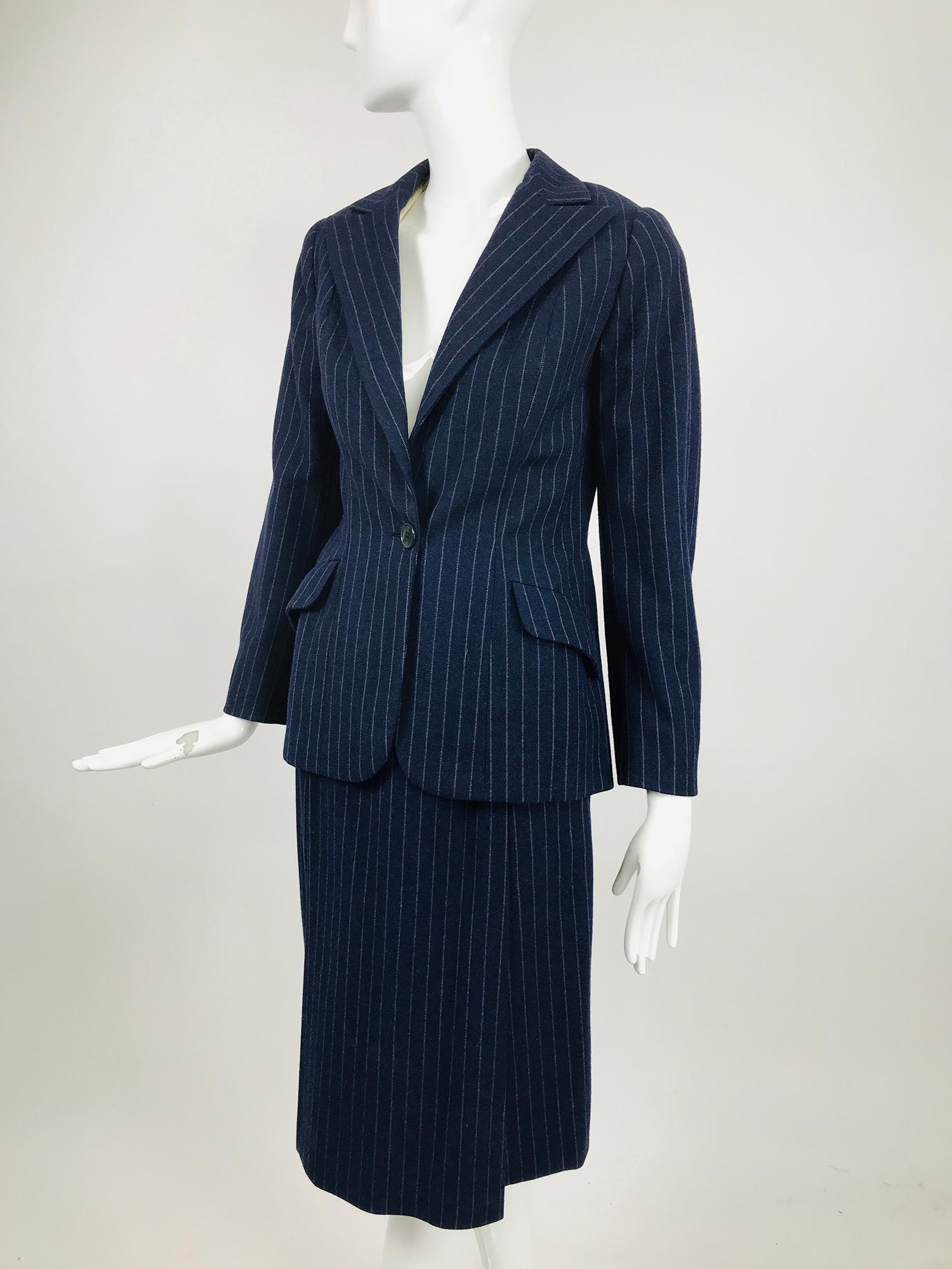 1950s Striped Worsted Wool Jacket