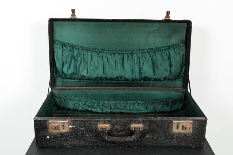 Vintage suitcase, artists supplies suitcase, portable art studio.