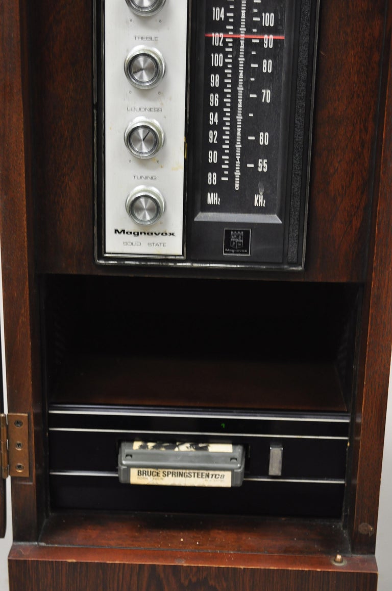 Vintage Magnavox Mid Century Tower Column Pedestal Rodeo Stereo 8 Track ...
