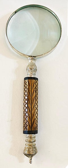 Vintage Magnifying Glass with Carved Bone Handle