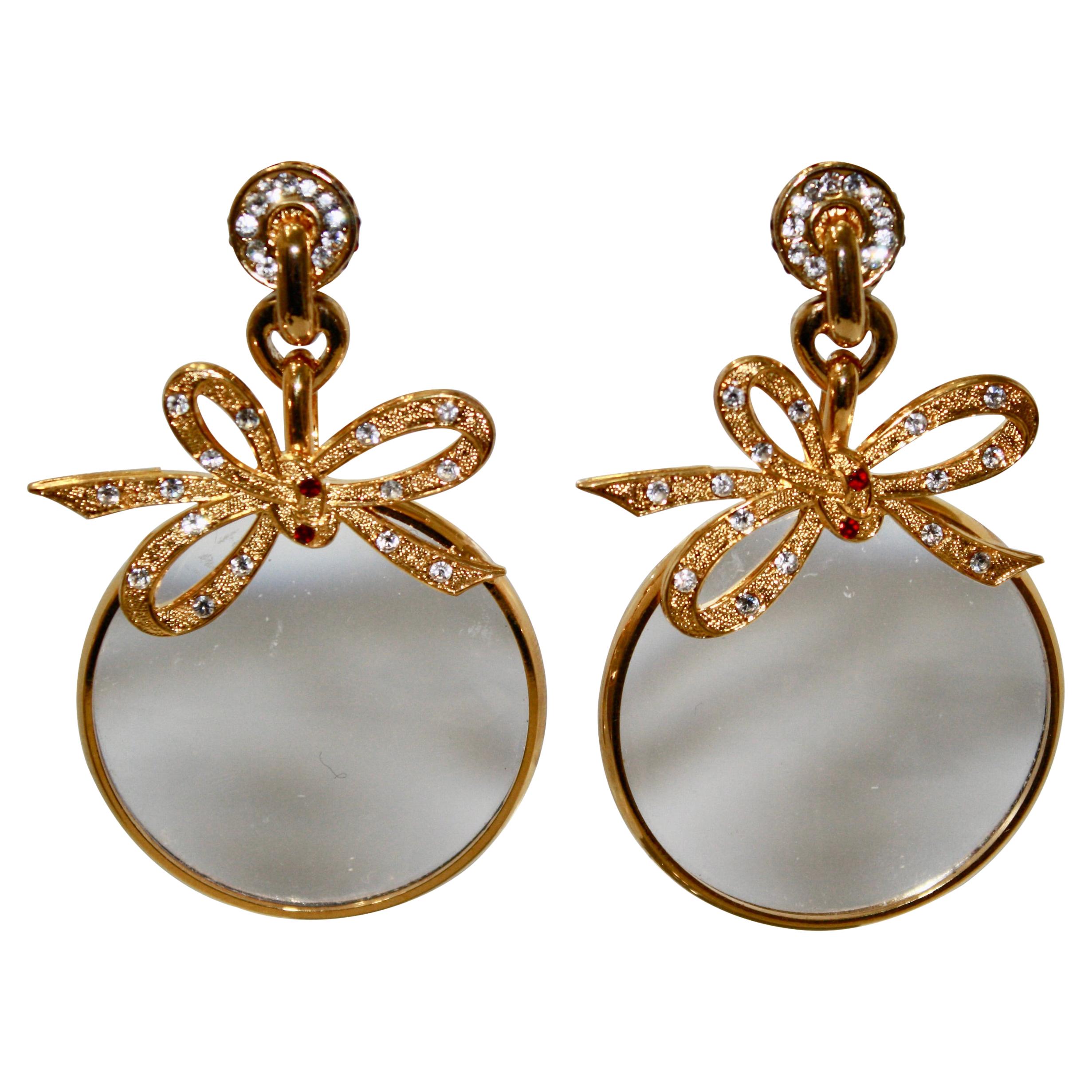 Lee Peacock Blue Illusion Rhodium-Plated Earrings main image 1