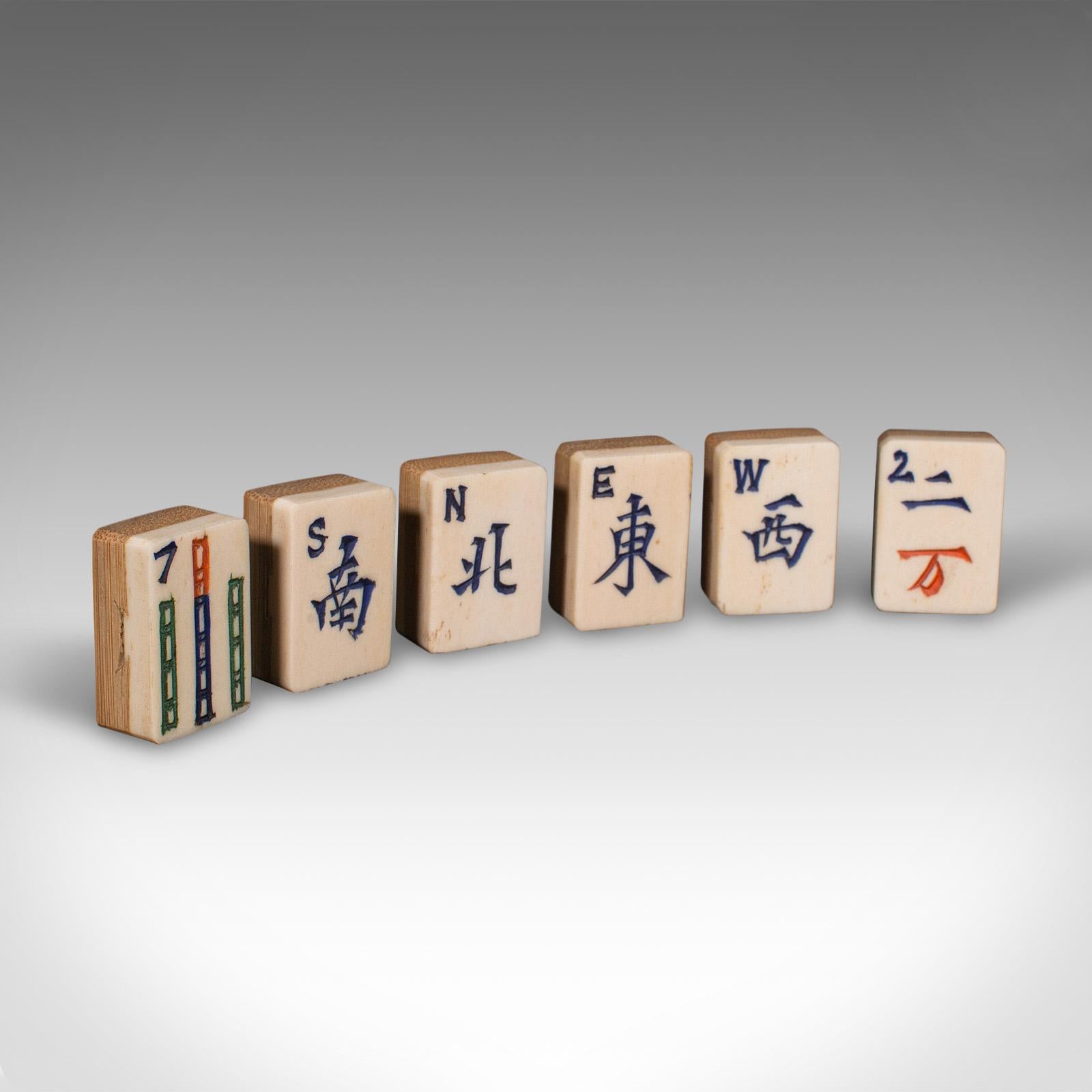 Vintage Mah-Jongg Set, Chinese, Game, Oriental, Mahjong, Late 20th Century, 1970 2