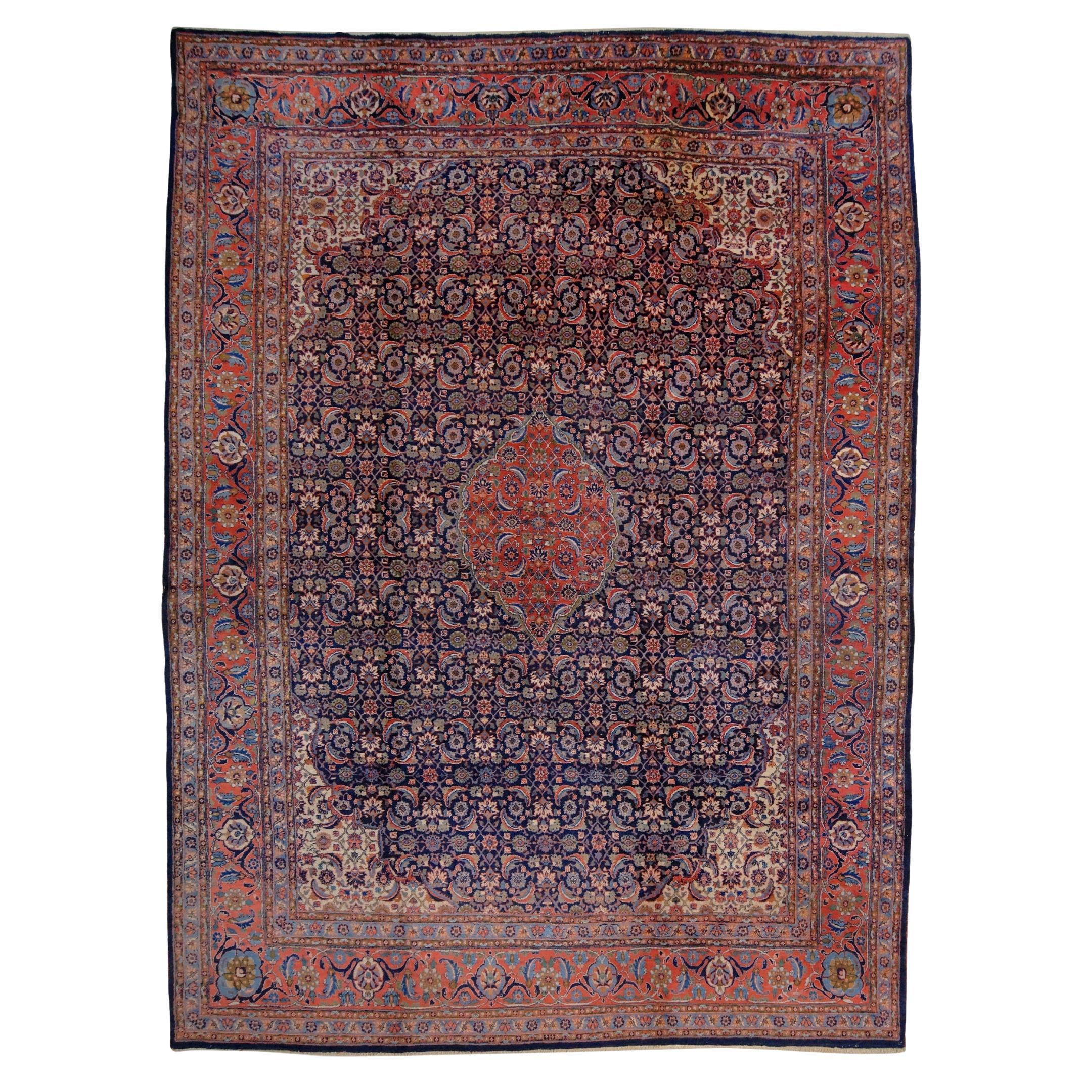 Vintage Mahal Carpet - Early 20th Century Mahal Carpet For Sale