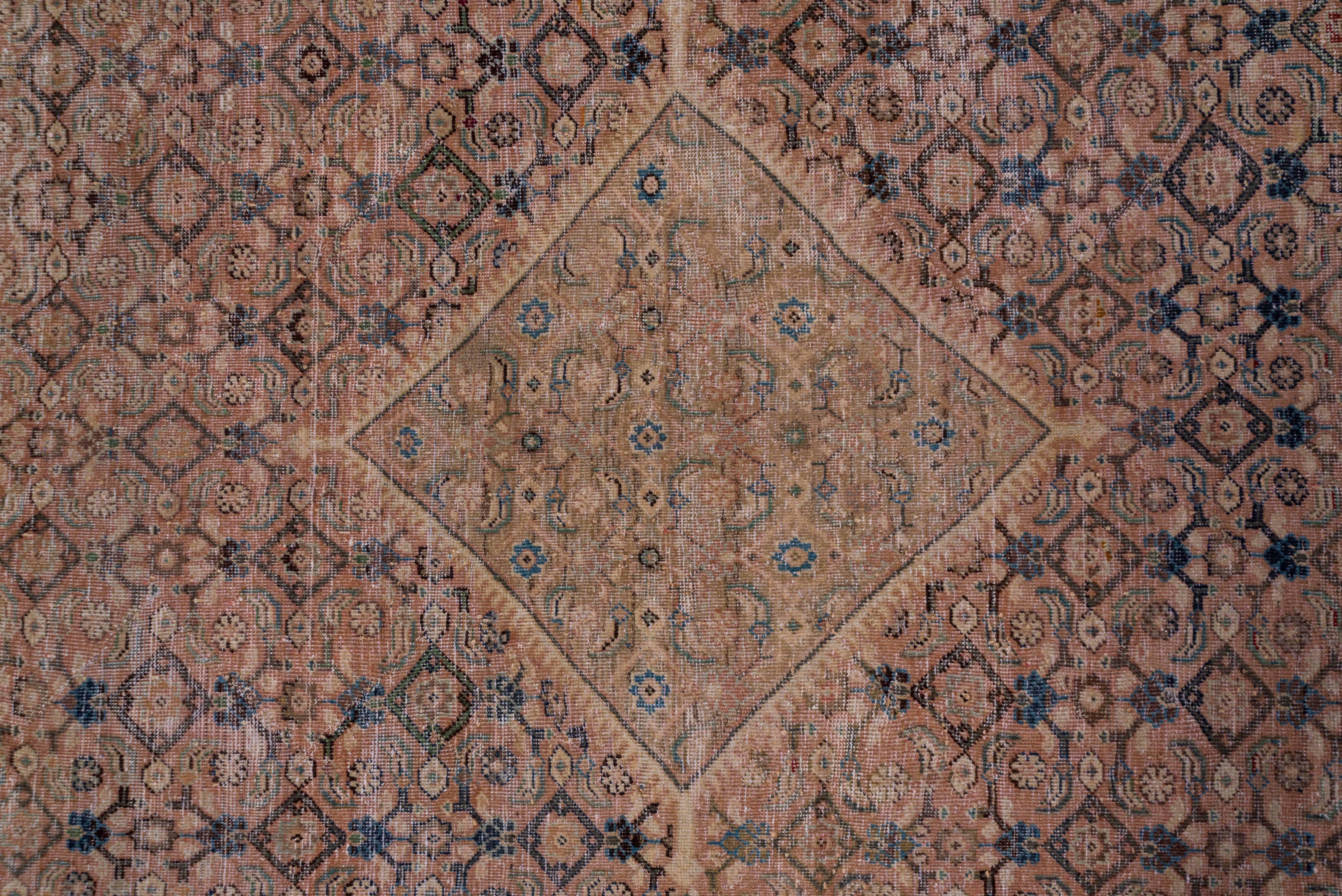 Hand-Knotted Vintage Mahal Carpet