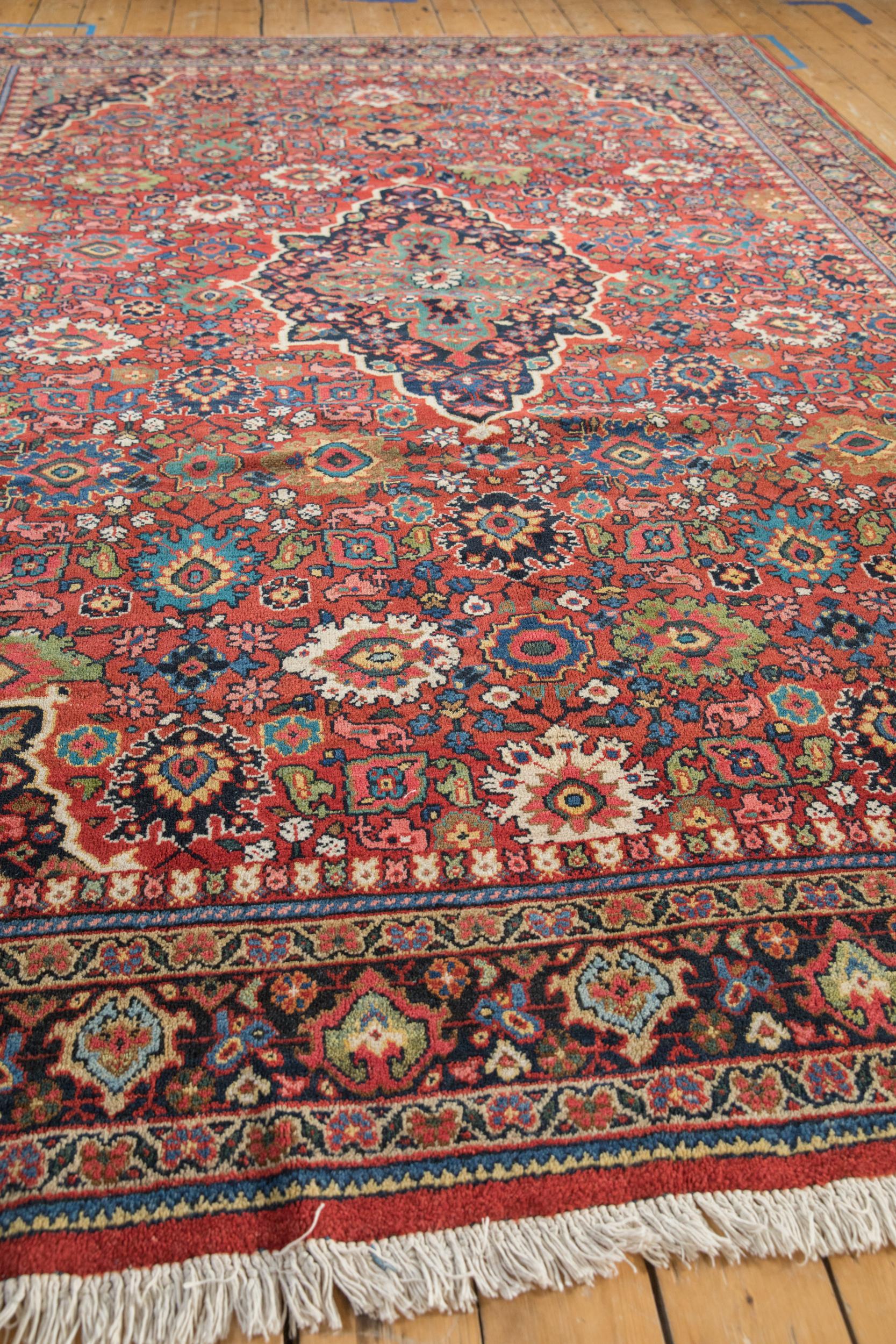 Hand-Knotted Vintage Mahal Carpet For Sale