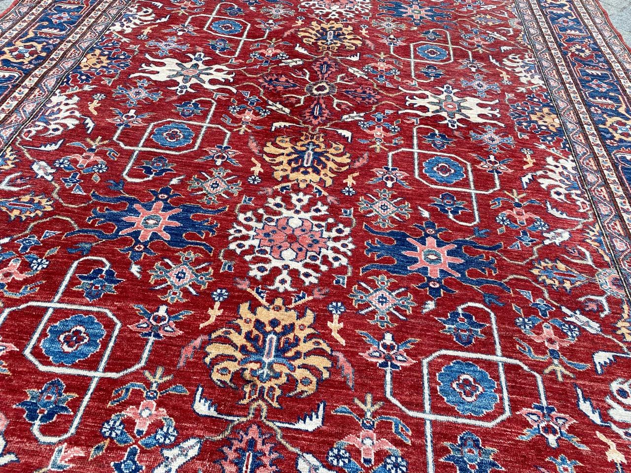 Bobyrug’s Vintage Mahal Design Chobi Afghan Rug For Sale 3