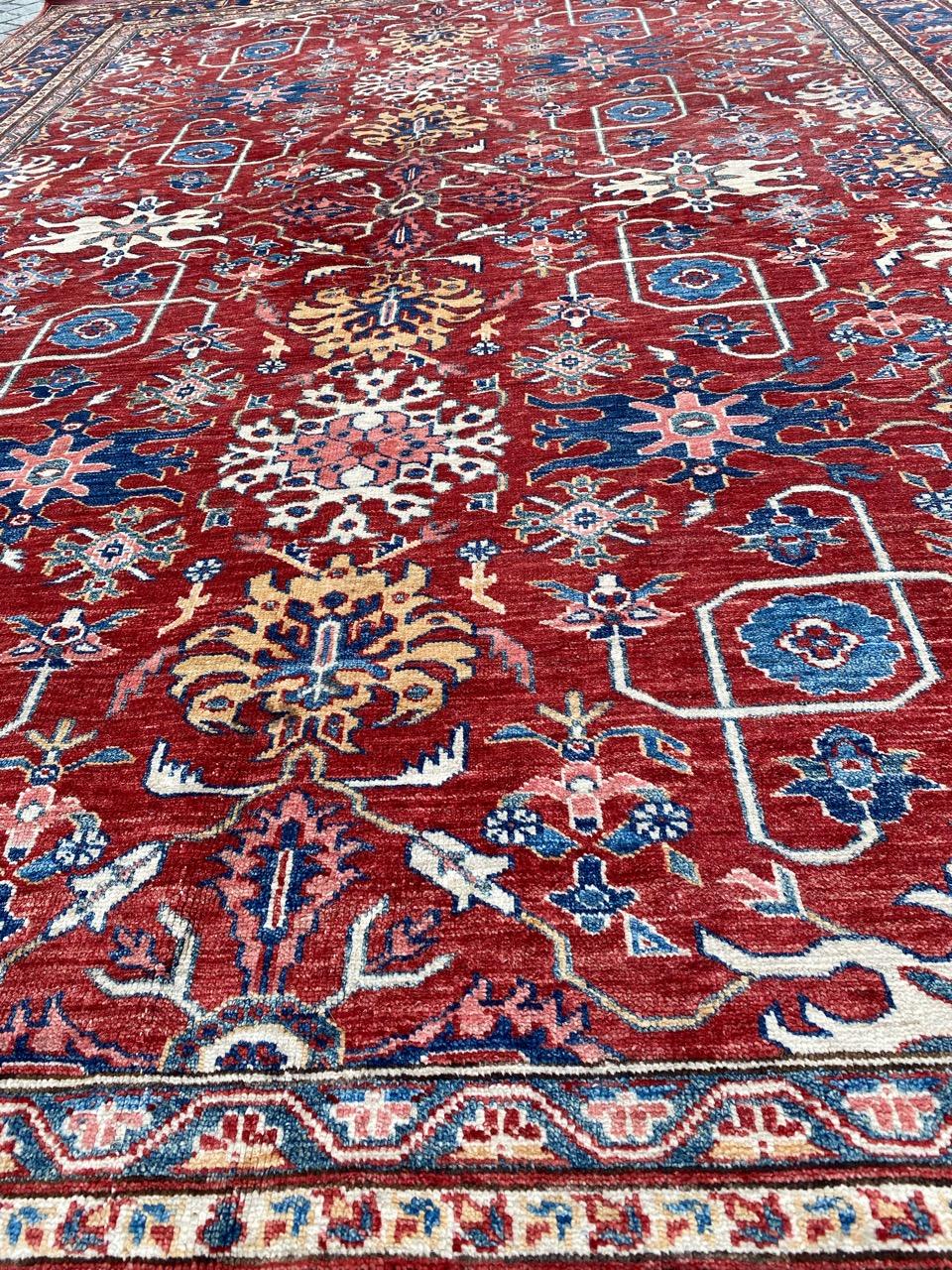 Bobyrug’s Vintage Mahal Design Chobi Afghan Rug For Sale 5