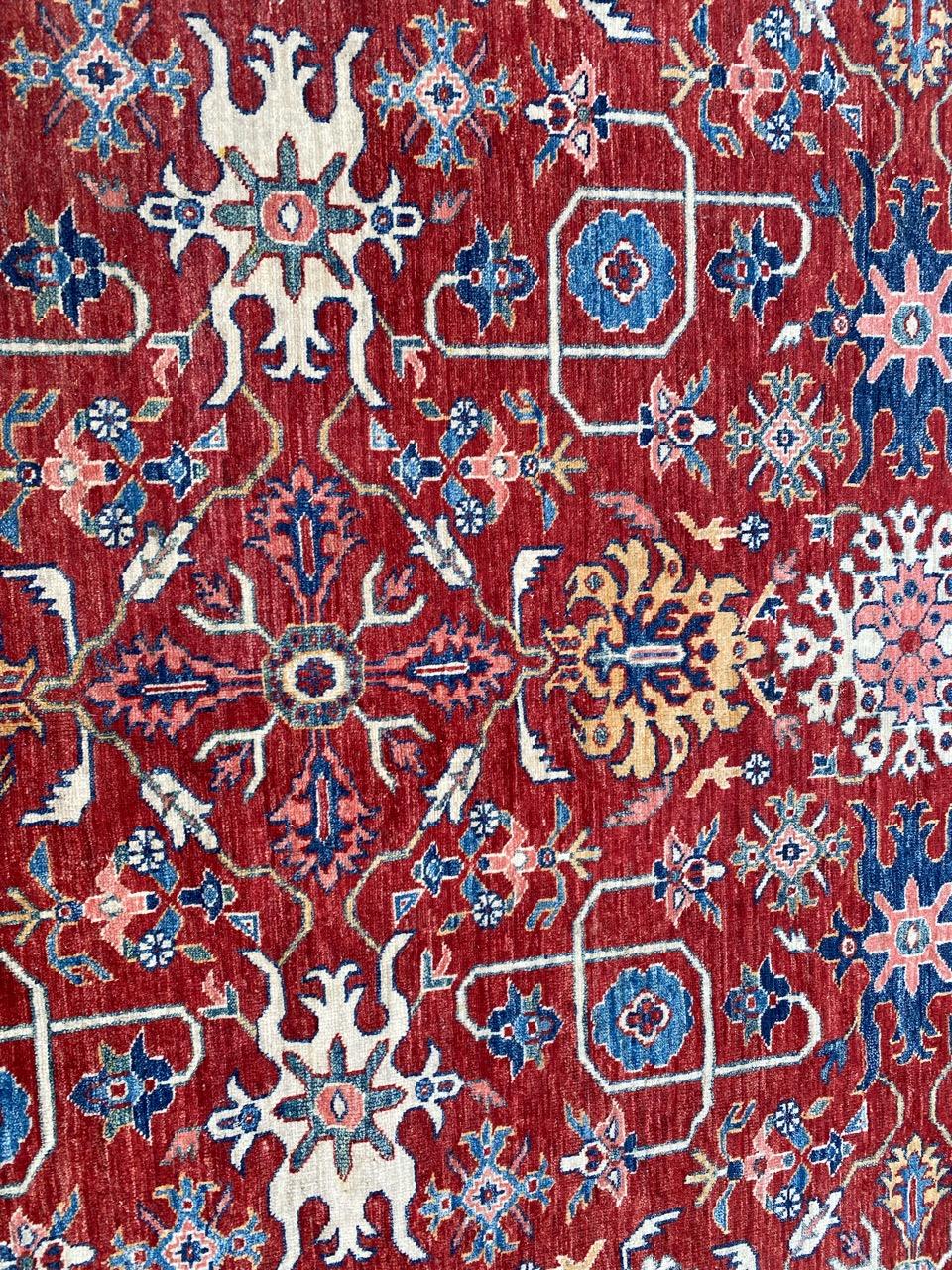 Sultanabad Bobyrug’s Vintage Mahal Design Chobi Afghan Rug For Sale