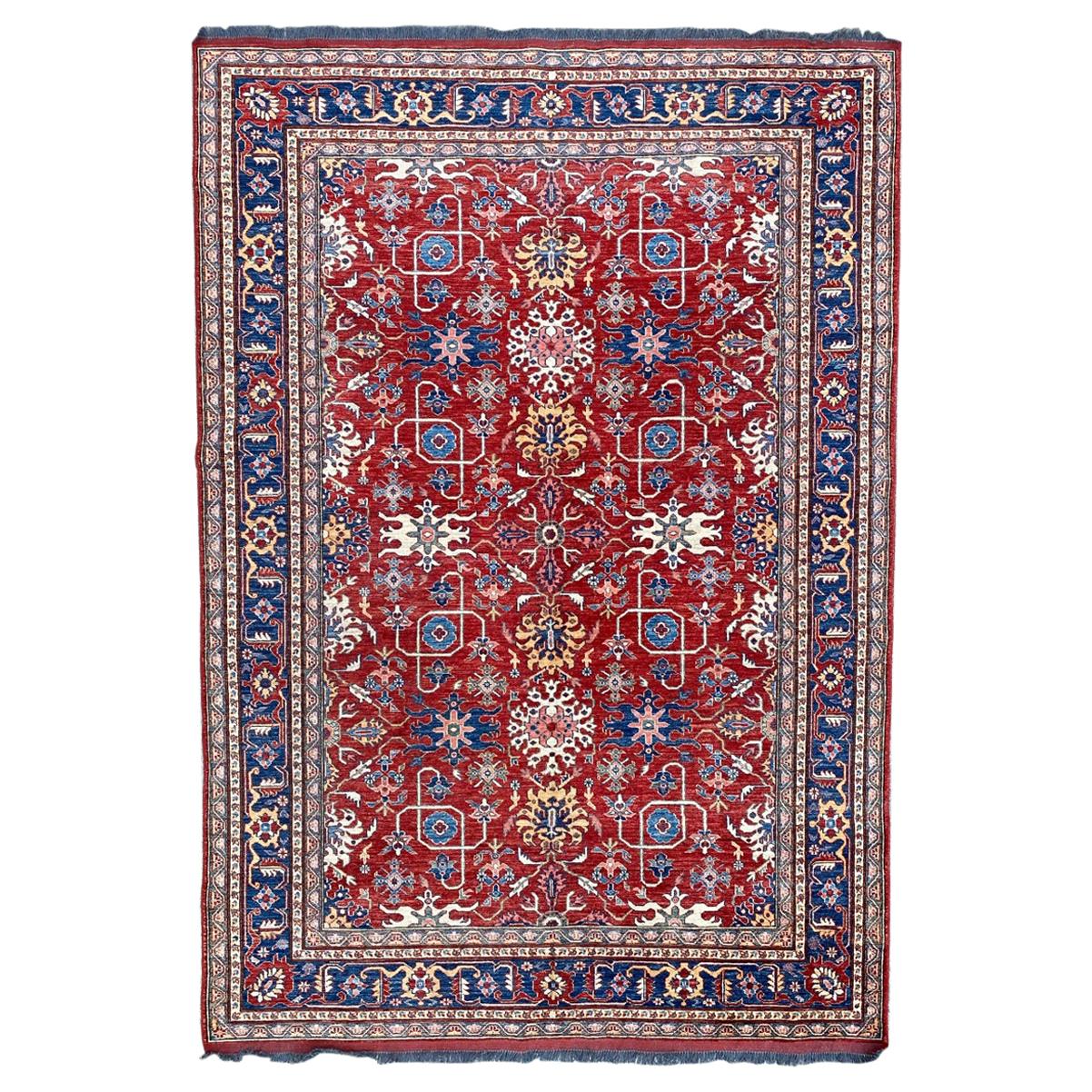 Bobyrug’s Vintage Mahal Design Chobi Afghan Rug