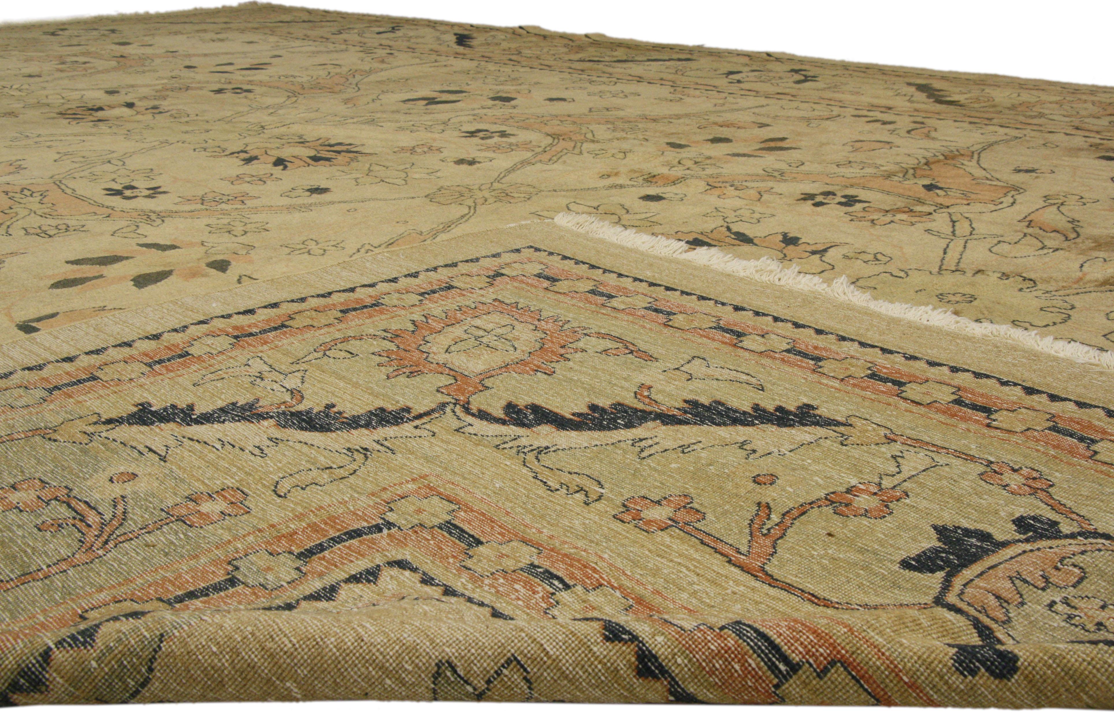 Tapis Mahal persan contemporain de style traditionnel Bon état - En vente à Dallas, TX
