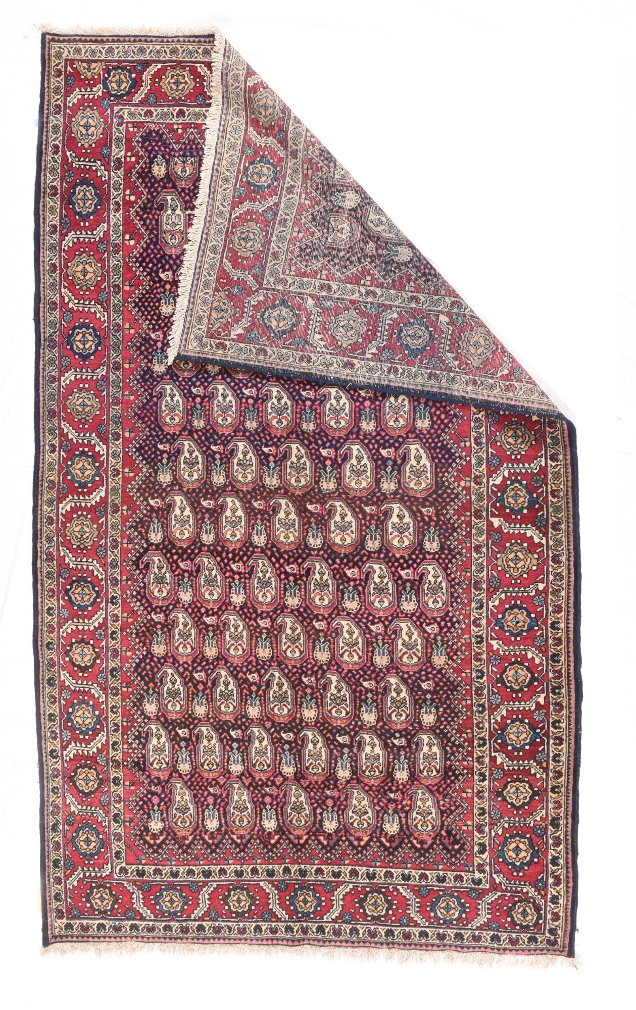 Vintage Persian Mahal rug measures 5'1'' x 8'10''. We call it a 