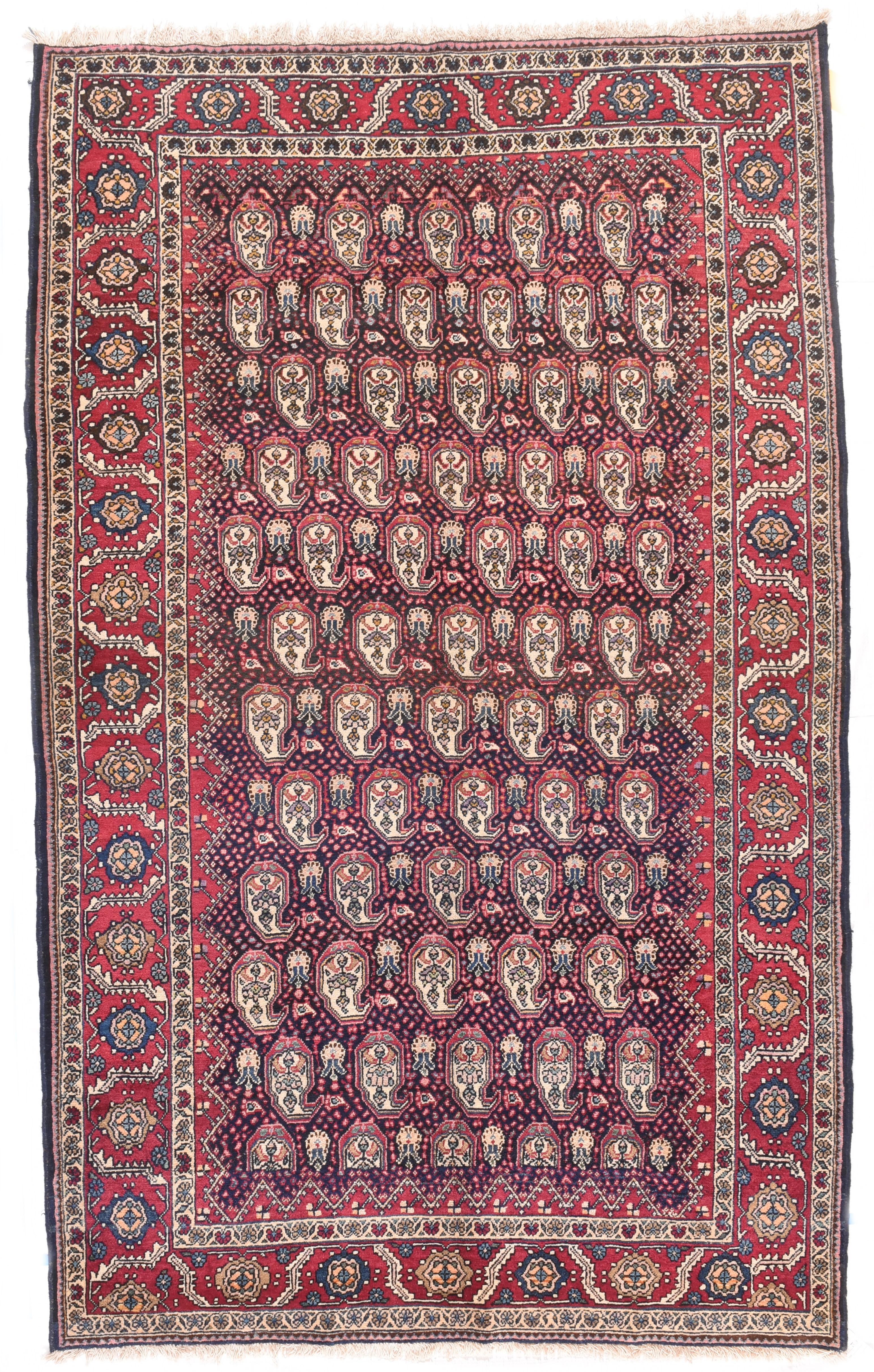 Mid-20th Century Vintage Mahal Rug For Sale