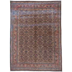 Vintage Mahal Carpet, Brown Field