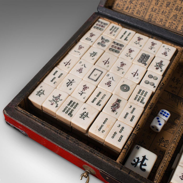 Vintage Mahjong Set, Chinese, Oriental Gaming Case, Late 20th Century,  Mah-jongg at 1stDibs
