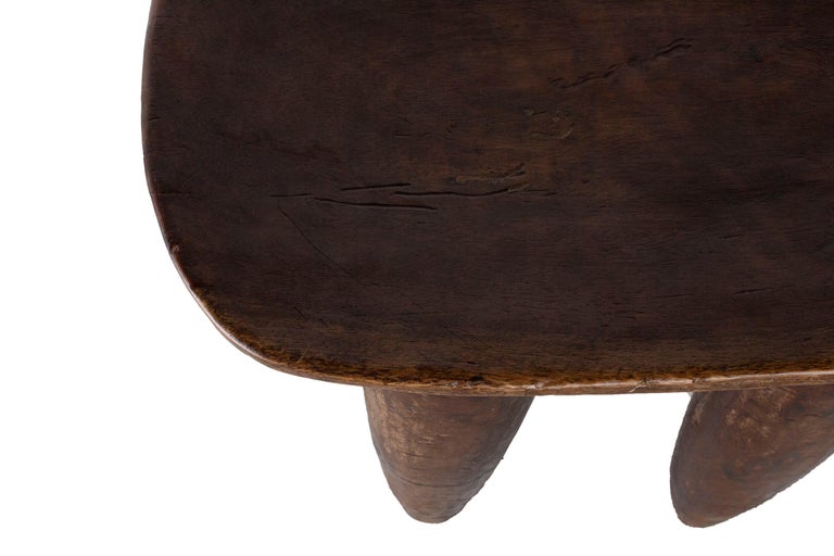 Vintage Mahogany African Stool In Excellent Condition In Dallas, TX