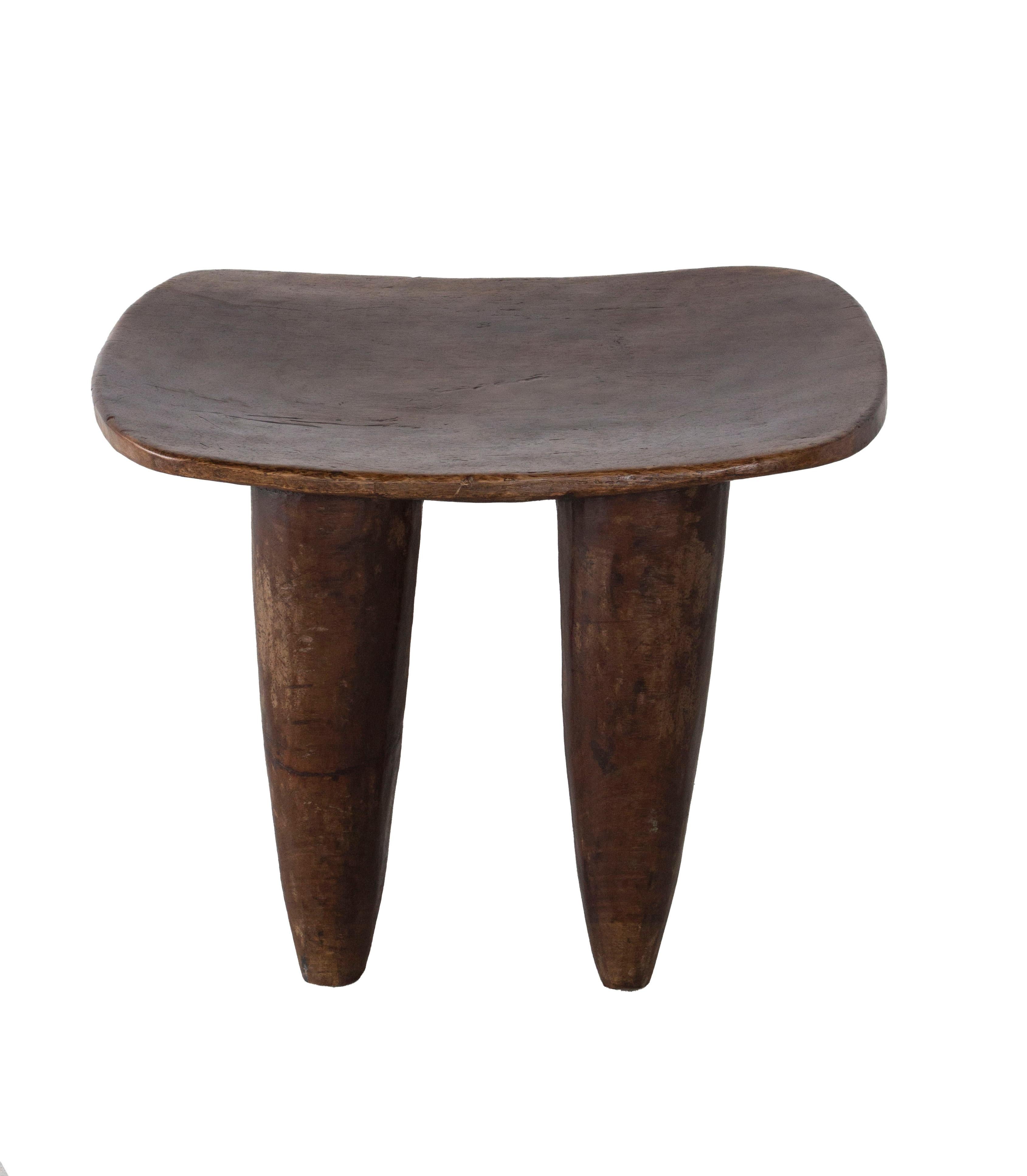 20th Century Vintage Mahogany African Stool