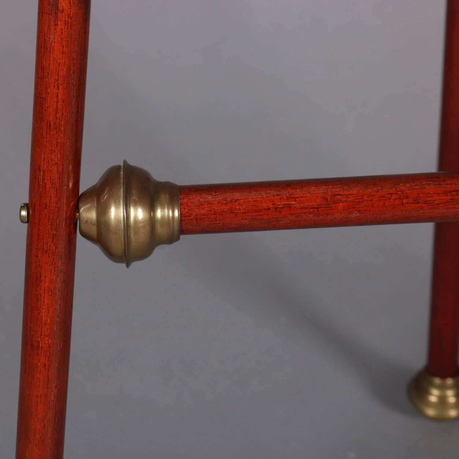 Vintage Mahogany and Brass Artist's Display Easel, 20th Century 7