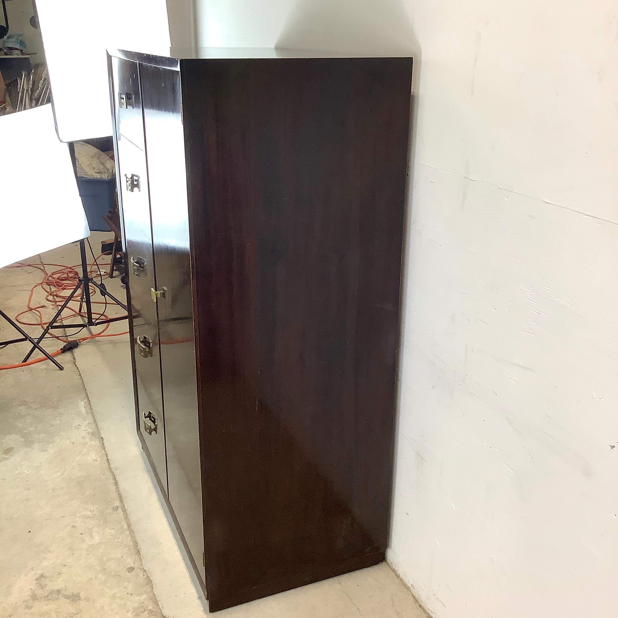 Vintage Mahogany Armoire Dresser For Sale 2