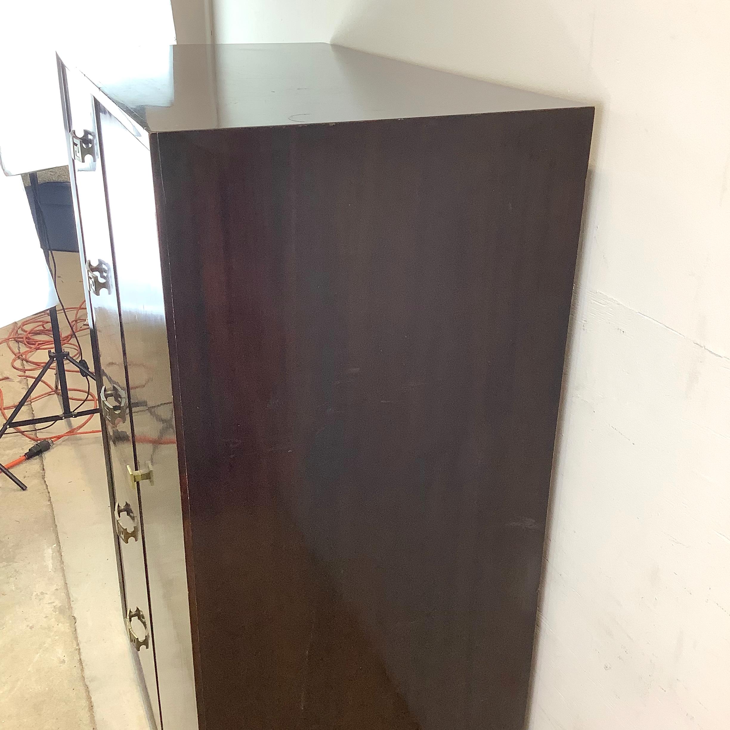 Vintage Mahogany Armoire Dresser For Sale 4