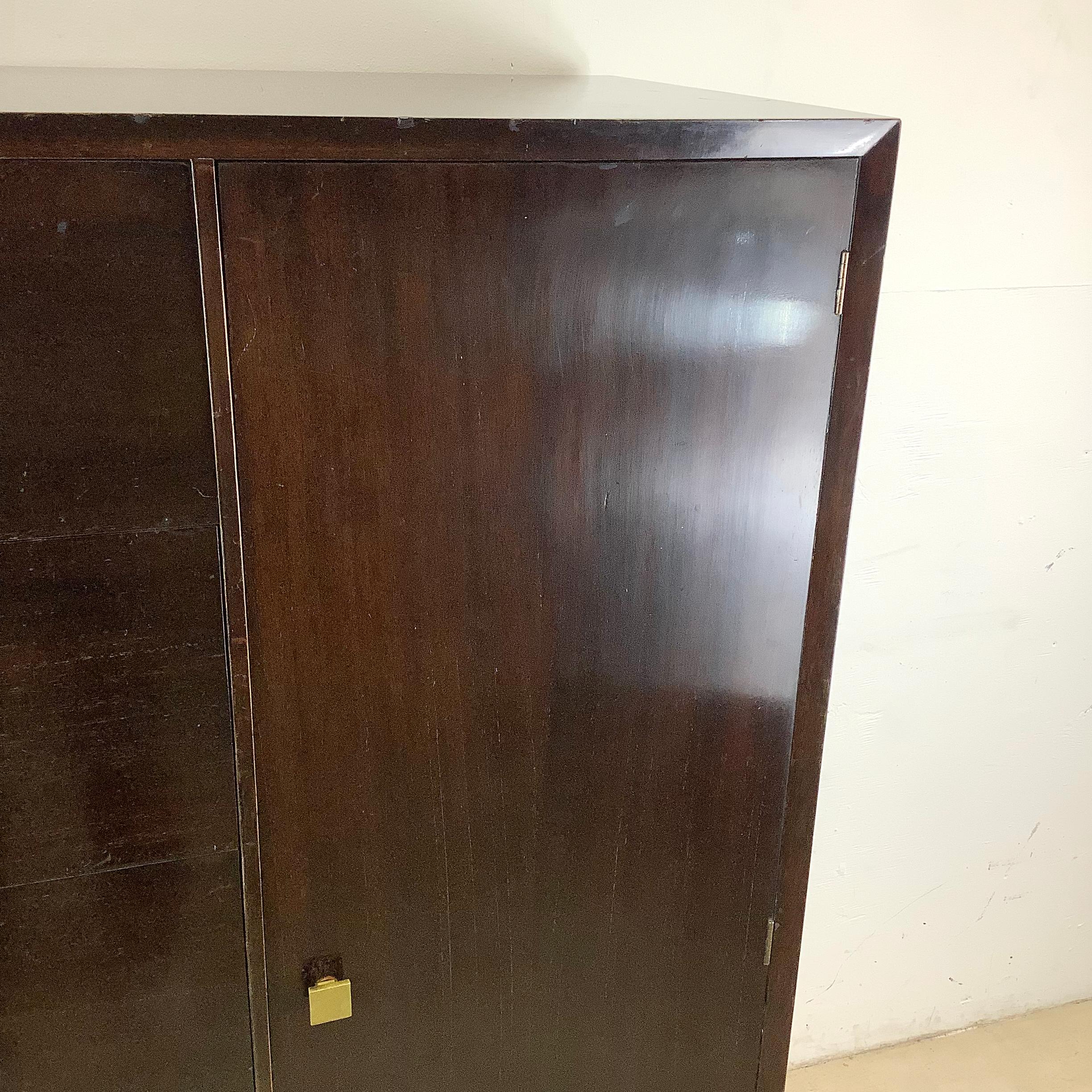 Vintage Mahogany Armoire Dresser For Sale 12