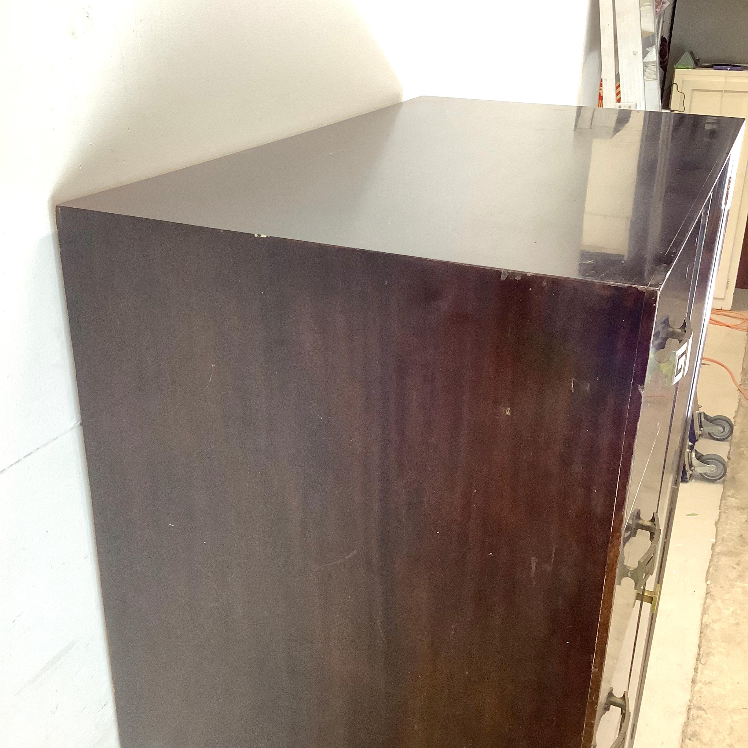 Vintage Mahogany Armoire Dresser For Sale 1