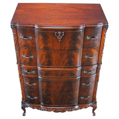 Vintage Mahogany Ball and Claw High Chest