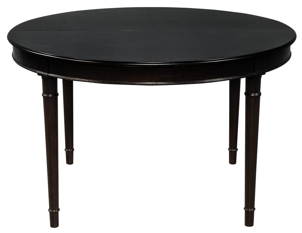 Vintage Mahogany Black Dining Table 4