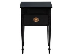 Vintage Mahogany Black End Table